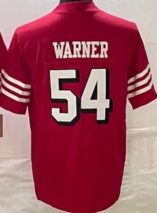 Nuevo Modelo de Tercera Generación San <span class=keywords><strong>Francisco</strong></span> # 13 Purdy # 23 McCaffrey # 54 Camisetas de Fútbol Americano Warner Cosidas de Primera Calidad - Product Image 5
