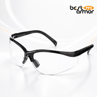 Lunettes de sécurité durables en nylon PC, anti-buée, anti-UV, anti-rayures, pour la construction extérieure, protection des yeux avec protection contre les éclaboussures