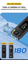 Caméra corporelle portable 4K Super HD Mini avec détection de mouvement rotative à 180 degrés, clip portable, WIFI, caméra sportive