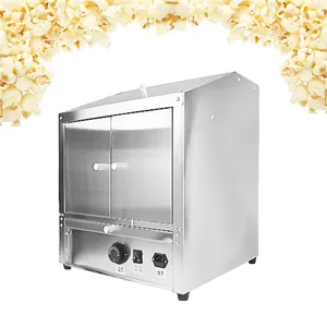 批发价格3D热风系统商用爆米花盒展示柜取暖器展示玉米粉保温柜