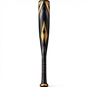 Bate de béisbol Topline de 28 pulgadas con barril de 2.5 pulgadas, negro y dorado, de alto rendimiento, nivel experto, para béisbol. - Product Image 2