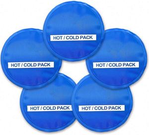 Muestra Gratuita de Compresas de Gel Reutilizables Redondas para Frío y Calor para Lesiones |   Compresa fría, bolsa de hielo, bolsa de gel frío, compresas frías para - Product Image 1