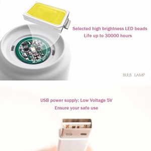Lámpara LED, luz nocturna, retro, USB, recargable, bola de luz, luminaria, luces de escritorio, luces de mesa, lámpara decorativa portátil para mesita de noche - Product Image 5