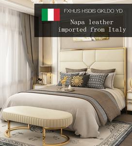 <span class=keywords><strong>Lit</strong></span> de luxe minimaliste postmoderne américain, cadre de <span class=keywords><strong>lit</strong></span> king size pour chambre principale - Product Image 6