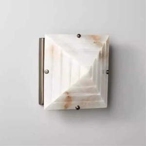 Lámpara de pared de alabastro Jia Wenjun Pagoda, 220V, pantalla blanca, para dormitorio, sala de estar, pasillo, mesita de noche - Product Image 1