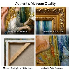 Peinture à l'huile sur toile peinte à la main, <span class=keywords><strong>reproduction</strong></span> <span class=keywords><strong>de</strong></span> chef-d'œuvre personnalisée <span class=keywords><strong>de</strong></span> style Renoir, multicolore, <span class=keywords><strong>de</strong></span> grande taille, pour la décoration <span class=keywords><strong>de</strong></span> salon <span class=keywords><strong>de</strong></span> luxe - Product Image 3