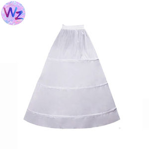 महिलाओं के प्लस आकार क्रैनलाइन पेटिकोएट थोक 3 हूप्स लाइन साड़ी पेटिकोट्स हार्ड नेट कपड़े बोडेनलांज इलास्टिक पेटीकोट - Product Image 2