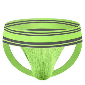 Homens Roupa Interior 4.5cm Cintura Listrada Jockstrap Sexy Urso Jockstrap Cor Sólida Baixa Cintura Algodão Sexy Gay <span class=keywords><strong>Men</strong></span> Jockstrap - Product Image 3