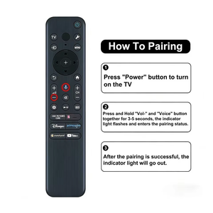 New Replacement RMF-TX920U for 2024 Backlit Voice Smart <b>TV</b> <b>Remote</b> with USB Charge 433 MHz Fixed Code - Product Image 3