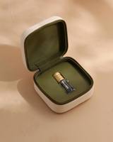 Boîte à parfum brodée en tissu fleuri 10 ml, boîte de rangement personnalisée pour rouge à lèvres, trousse de voyage zippée pour soins de la peau et maquillage, broderie en velours