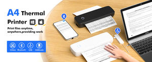 Frettoloso blu dente Mobile 200dpi stampante termica A4 formato portatile stampante da ufficio per <span class=keywords><strong>Windows</strong></span> Mac Ios Android <span class=keywords><strong>Phone</strong></span> - Product Image 4
