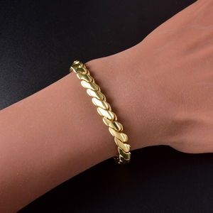 Timeless Compact Glossy Slanted Chic Smooth Trendy Geometric <b>Copper</b> Real Chunky Flat Unisex Cuban Men <b>Bracelet</b> - Product Image 2