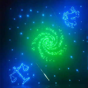 Fibre optique étoilée LED RGBW de haute qualité 27W, scintillement optique, CRI 90, IP33, dimmable, blanc chaud 3500K, 110-240V pour salles <span class=keywords><strong>AV</strong></span>, ciel étoilé - Product Image 1