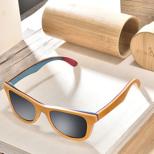 Lunettes de soleil polarisées unisexes de haute qualité, logo personnalisé, monture <span class=keywords><strong>orange</strong></span>, verres gris, certifiées CE, vente en gros - Product Image 6