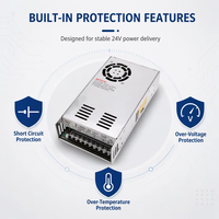 Alimentation à découpage série S-360 360W, convertisseur AC/DC 5V 12V 24V 48V, sortie unique SMPS pour driver LED industriel et CCTV