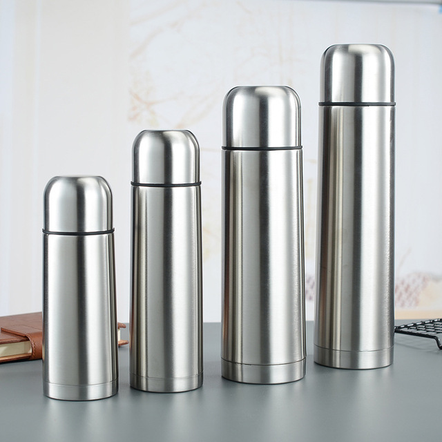 500ml Vacuum Flask Stainless Steel Metal Sport Water Bullet Vaccum Flask