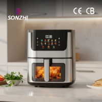 Oven Listrik Serbaguna 2026 Baru, Kapasitas 10L, Bahan Stainless Steel Persegi, Smart Touch, Air Fryer, Microwave, Hemat Energi, Bebas Minyak, Untuk Rumah Tangga