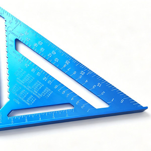 Regla Triangular de 30 cm de Aleación Metálica, Regla de Ángulo de 45 Grados para Dibujo y Medición - Product Image 4