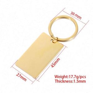 Llavero de Acero Inoxidable con Acabado Espejo, Placa en Blanco para Grabar, Regalo para Mujer, Texto Personalizado, Logotipo, Código QR, Código de Barras - Product Image 5