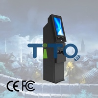 Kiosco de Canje de Boletos de Autoservicio TITO |   Pantalla Táctil |   Lector de Códigos de Barras |   Código QR para efectivo |   Pago para Juegos de Habilidad en Casino Arcade