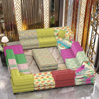 Matelas moderne sectionnel en forme de L en forme de U, Inde Maroc, grand ensemble de meubles de salon, canapé, ensemble de canapés pour Yoga Muse