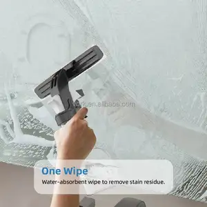 2023 New Style Long Handle Extendable Window Spraying Squeegee Cleaner With Sewage Collection Bottle