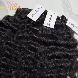 Envío de la gota Cabello indio crudo Extensiones de cabello humano sin procesar Paquetes de cabello <span class=keywords><strong>rizado</strong></span> birmano crudo Peluca Salón - Product Image 1