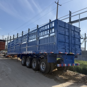 Semirremolque de Carga <span class=keywords><strong>Agrícola</strong></span> de Alta Calidad a Precio de Fábrica, 4 Ejes, Capacidad de Carga de 60 a 80 Toneladas, con Barandas - Product Image 6