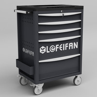 Chariot à outils robuste pour atelier avec 1 à 7 tiroirs, serrure à clé, capacité de charge de 200 kg
