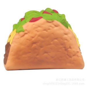 Pu Fidget Toy Taco Shape Stress Relief <b>Squishy</b> For Kids Unisex 5 To 7 Years - Product Image 1
