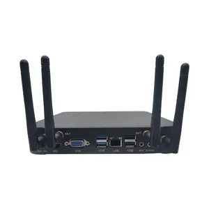 Mini PC J6412 6 çekirdek DDR4 kompakt Mini PC kazanır 10 Linux HD VGA masaüstü bilgisayar desteği I3/I5/I7 mini pc 2LAN portu