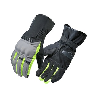 Mùa đông dày xe máy găng tay Unisex lót bông lâu dài ấm áp Windproof bên trong vỏ Silicone chống trượt màn hình cảm ứng - Product Image 1