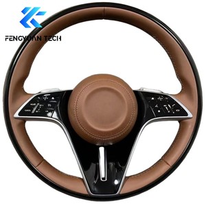 Volant en fibre de carbone forgé personnalisé pour <span class=keywords><strong>Mercedes</strong></span> <span class=keywords><strong>Benz</strong></span> A B C E S G W219 C300 C63 <span class=keywords><strong>CLA</strong></span> <span class=keywords><strong>180</strong></span> <span class=keywords><strong>AMG</strong></span> C300 GT GTR SUV Sans airbag - Product Image 1