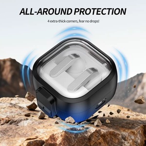 Funda Protectora Transparente con Hebilla de Bloqueo para <span class=keywords><strong>Samsung</strong></span> Buds4, Funda Protectora Anticaídas para <span class=keywords><strong>Samsung</strong></span> Buds4pro - Product Image 6