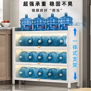 OY-CZ Kitchen Floor Standing <b>Storage</b> <b>Cabinet</b> Carbon Steel Multi Layer With Glass Door For Pots Dishes Utensils Modern Design - Product Image 4