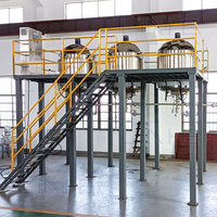 Réacteur de mélange chimique à haute pression de chauffage de vapeur de veste de vide Chaîne de production de résine de polyester insaturé d'acier inoxydable
