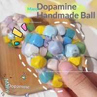 Balle à presser en bois DIY et balle à hochet colorée – Bestseller viral et gadget anti-stress ultime pour tous les âges et tous les genres