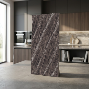 Amezon Choco Polished Glazed Porcelain Marble Look Tiles 600x1200mm 60x120cm Interior Exterior Floor <b>Wall</b> - Product Image 2