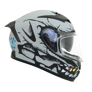 Vente en gros certifié Dot unique Safe Crash Personnalité unisexe Casque <span class=keywords><strong>Venom</strong></span> à double lentille Casque intégral pour motos - Product Image 5