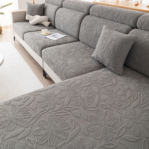 Housse <span class=keywords><strong>de</strong></span> canapé extensible en velours Jacquard Couverture complète Protecteur <span class=keywords><strong>de</strong></span> canapé universel toutes saisons résistant aux rayures pour chat - Product Image 4