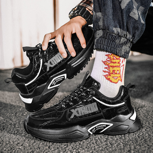 Sneakers nere da uomo, MOQ basso, tomaia in PU, <span class=keywords><strong>scarpe</strong></span> da fitness e camminata alla moda, antiscivolo, sportive e casual. - Product Image 4