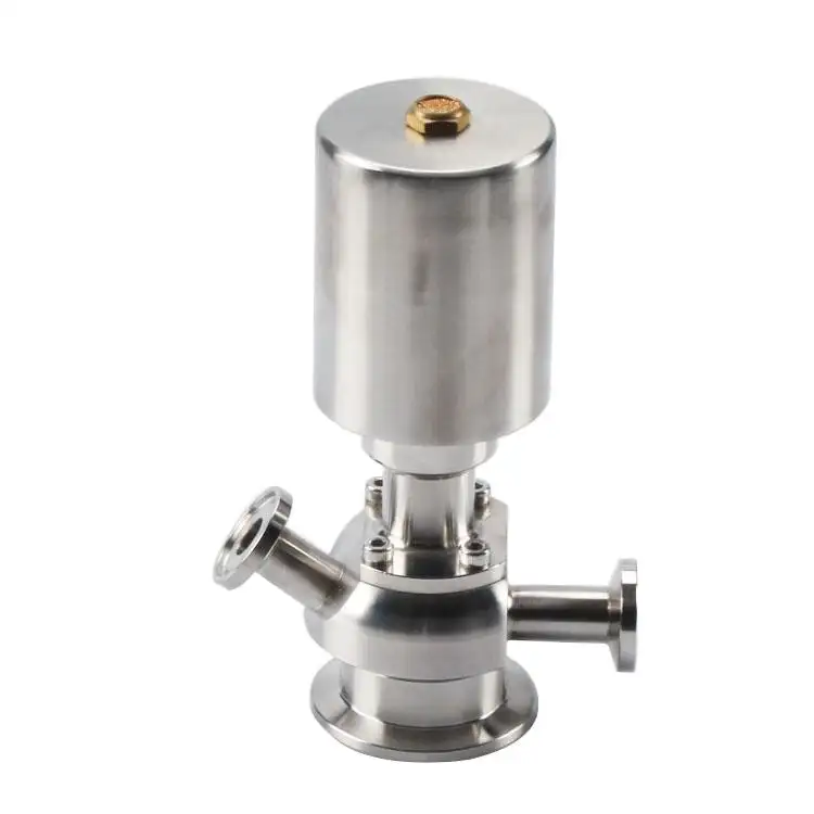Custom Size Sanitary Control Valves Hydraulic Stainless Steel 1/2"-2" Pneumatic Aseptic Sample Valve