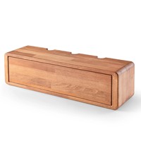 Boîte de rangement en bois gravée, style moderne, portable, multifonction, pour routeur, avec étagère de tri suspendue – Meilleure vente