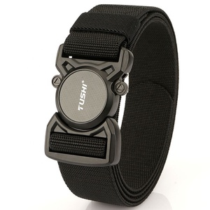 Customized Tactical Elastic Fabric Nylon EDC Waist Rigger Strap Casual Style Quick Release Alloy Auto Lock 125cm Wholesale