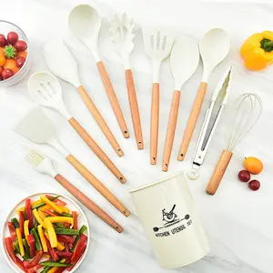 Choice Fun High Quality Home Products 12-Piece Kitchenware Set Color Box Packing Spatula Brush Spoon Egg Beater