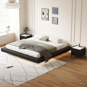 Hiện Đại Sang Trọng Ý Phòng Ngủ Đặt Da Rắn Đôi Vua Nữ Hoàng Đầy Đủ Kích Thước Nổi Giường - Product Image 3