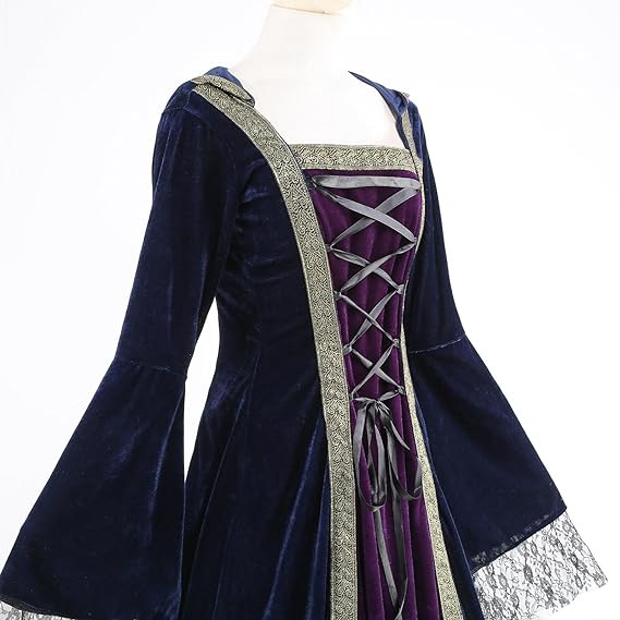open lace back dress Purple Renaissance Dress main image 0