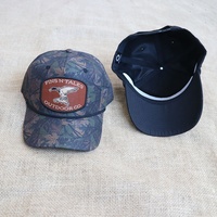 Gorra de Béisbol Estructurada de 5 Paneles con Parche de Cuero Personalizado de Alta Calidad, Gorra de Camuflaje con Cuerda para Caza, Pesca y Actividades al Aire Libre para Hombre