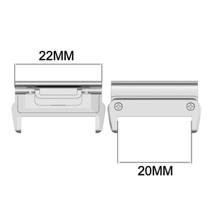 Adaptateur de barre à ressort pour bracelet de montre en acier inoxydable 316L QuickFit de 22 à 20 mm pour Garmin <span class=keywords><strong>Fenix</strong></span> 6 <span class=keywords><strong>6Pro</strong></span> 7 7Pro Forerunner 265 - Product Image 2