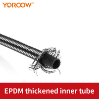 Tuyau de douche flexible en aluminium tressé de haute qualité de 90 cm avec tube intérieur en EPDM, design moderne pour salles de bain